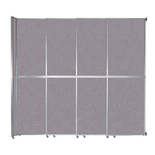 Versare Operable Wall Sliding Room Divider 12'8" x 12'3" Cloud Gray